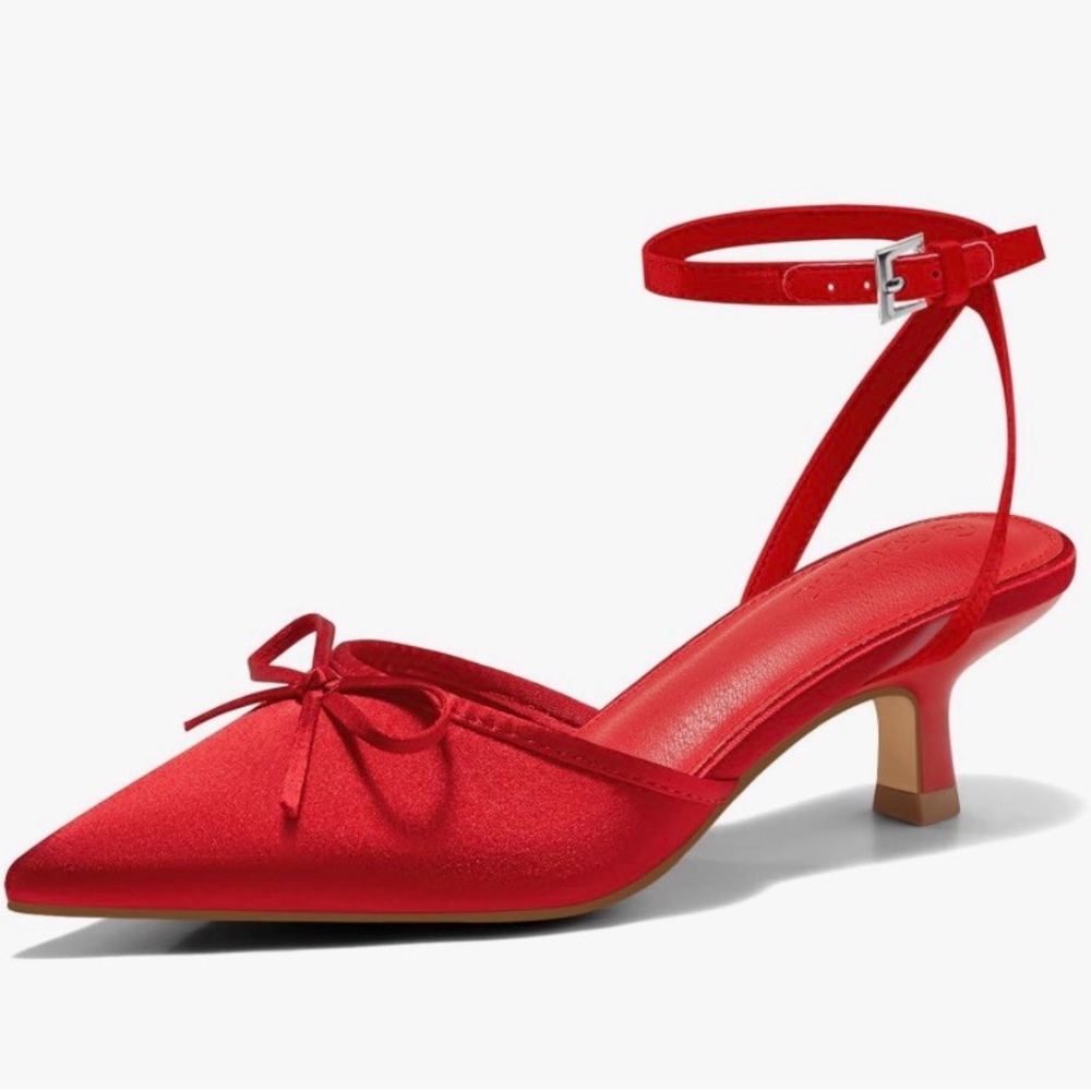 Elegant Red Women's Heels